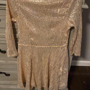 Gold Glitter Dress